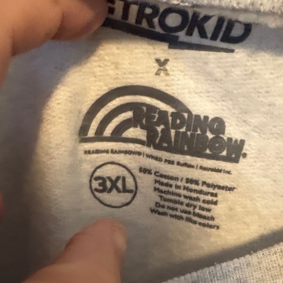 Reading Rainbow Heather Gray Sweatshirt - Picture 3 of 6